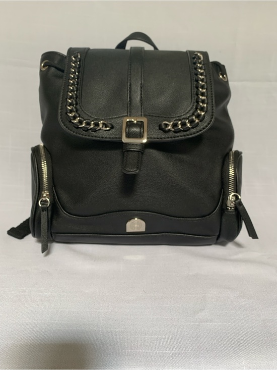 House of Harlow 1960 Black Chain-Trim Backpack main image 6